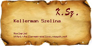 Kellerman Szelina névjegykártya